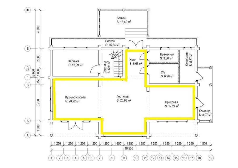 Дом Зимний, 300 м2.