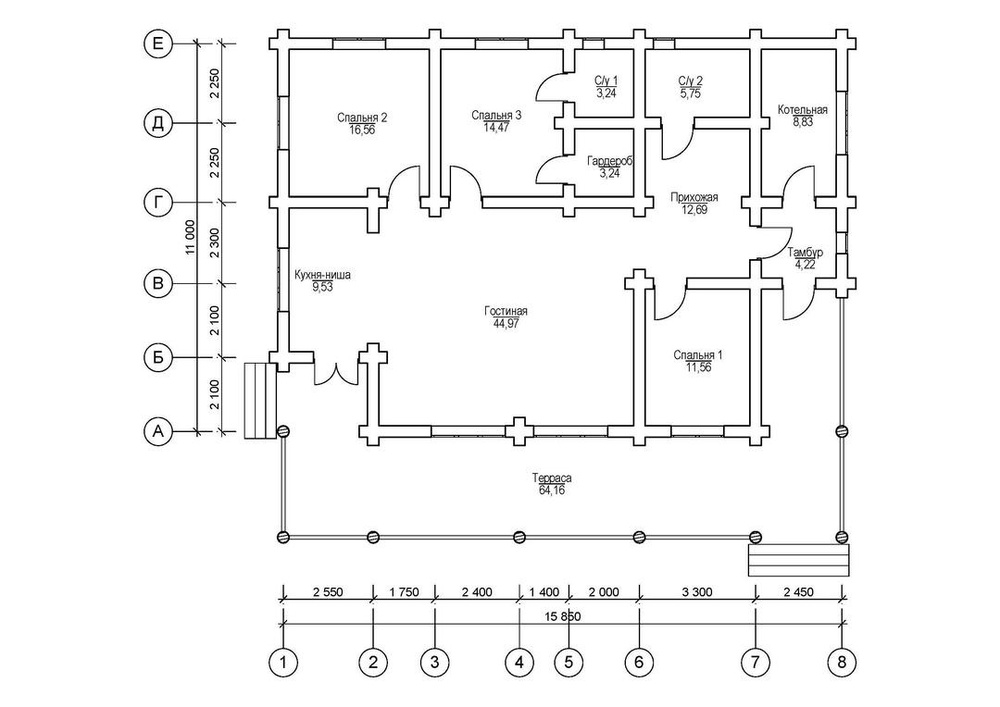 Дом Лесной, 220 м2.